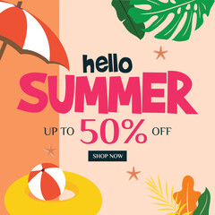 Summer vibe web design template