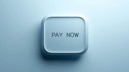 Fototapeta premium blue Button with 'PAY NOW' Text for Mobile Apps and Web Design