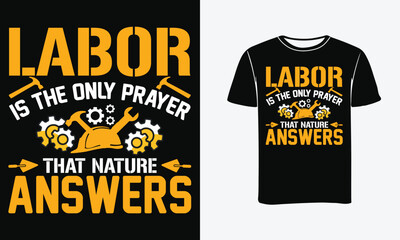 This is amazing labor is the only prayer that nature answers t-shirt design for smart people- Print, Poster .