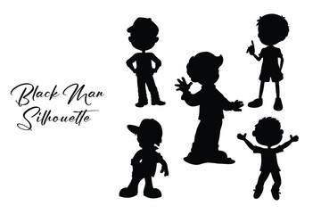 black man silhouette art