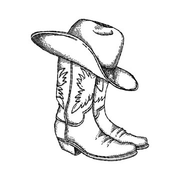booth and hat cowboy