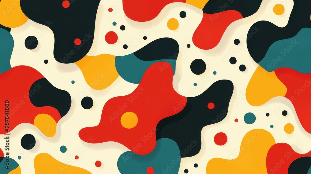 Poster modern abstract halftone pattern in a dotted style, perfect for creating engaging and artistic flat 