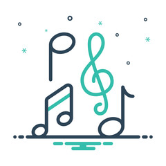 Mix icon for musical note