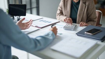 business man Auditor or internal revenue service staff checking annual financial statements company Audit  Accounting tax.