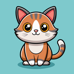 cartoon cute cat for kids, cat mascot design, cute cartoon cat character, cute cartoon cat, ai cartoon cat, cat cartoon kawaii, cat character icon, cute cat cartoon, cartoon cat design, cat character 