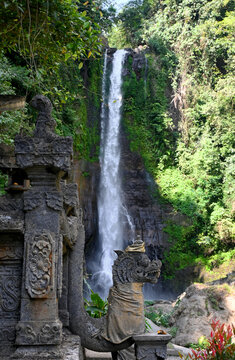 Gitgit waterfall and surroundings, in Buleleng regency of Bali - Indonesia