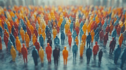 A Crowd of Miniature Figures