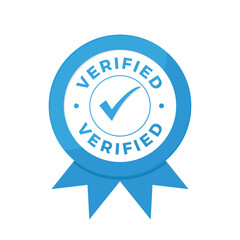 vector Check Mark Verified and Certified design

