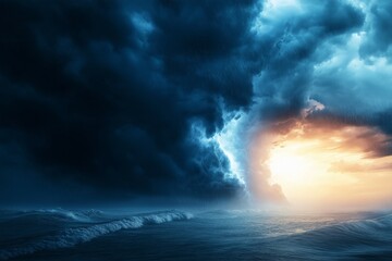 Obraz premium Storm Cloud with Silver Lining