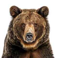 Isolated Grizzly Bear: on isolated background 