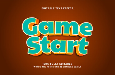 editable text effect in game and kids text style