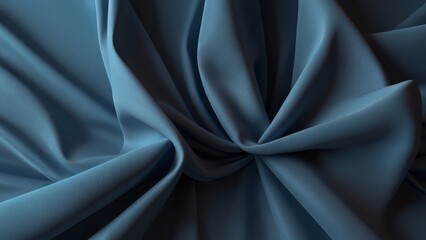 Obraz premium Blue Navy Fabric Texture Background