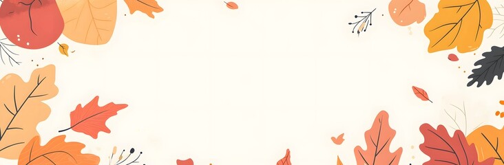 Obraz premium autumn leaves frame