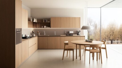 明るいキッチン