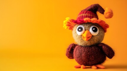 Thanksgiving day Felt Turkey Web Banner