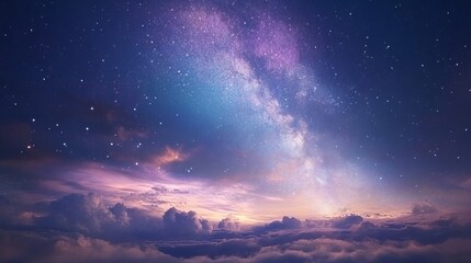 Fototapeta premium 幻想的な星空