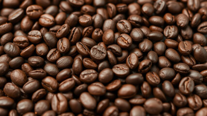 Obraz premium Roasted Coffee Beans Close Up