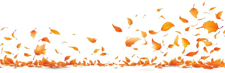 Autumn's  yellow leaves background