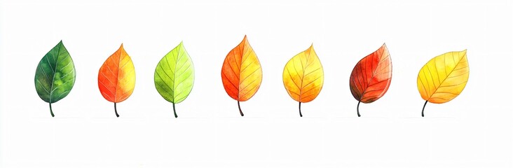 Naklejka premium leaves isolated
