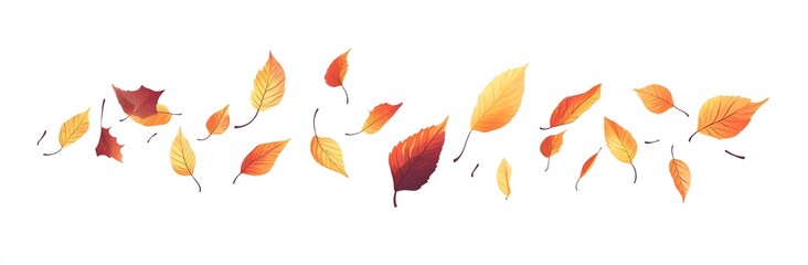 Autumn's  yellow leaves background