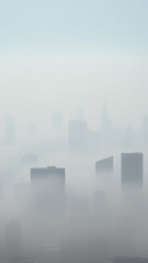 Fototapeta premium Foggy Cityscape