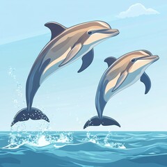 Obraz premium Dolphin Leap