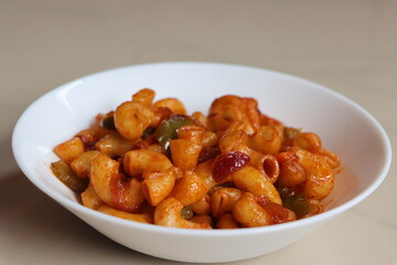 Indian Style Masala Macaroni Pasta