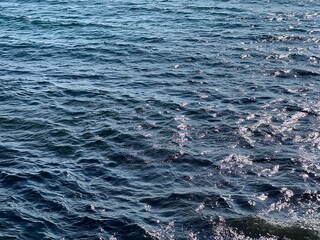 Fototapeta premium Blue waves on the sea