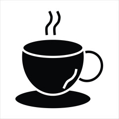 coffe mug vector icon line template