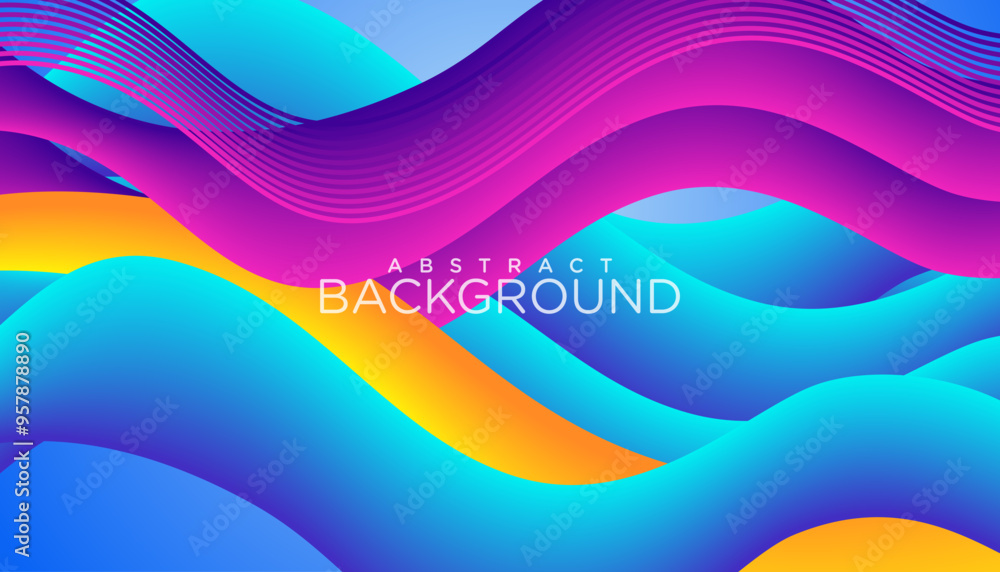 Aufkleber modern abstract vector background. fluid shapes and lines colorful badges graphic elements