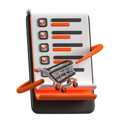 Wishlist In 3d Illustration