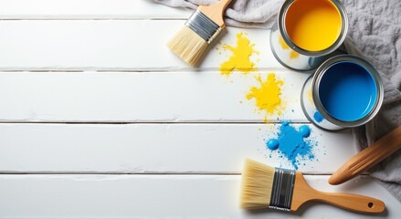 paintbrush and paint