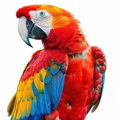 Fototapeta premium Majestic Parrot Shot on transparent background 