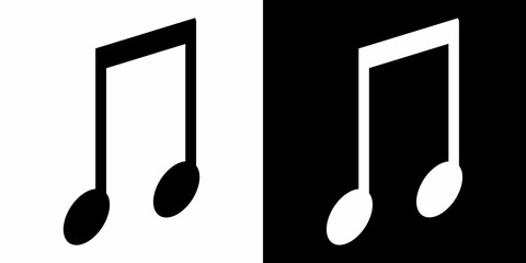 Naklejka premium musical note icon or symbol