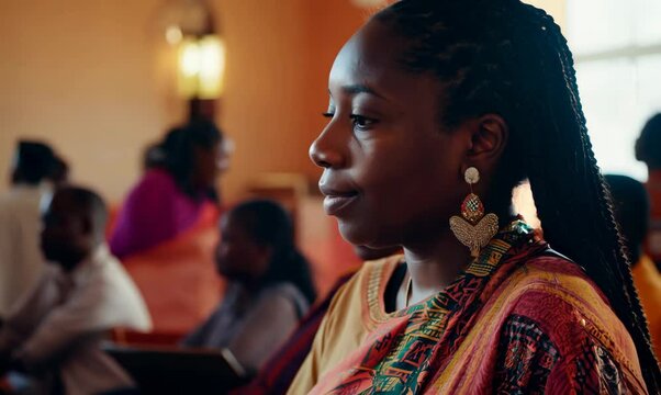 Malawian Woman Engaged in Neighborhood Watch Meeting