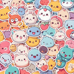 seamless pattern with kids