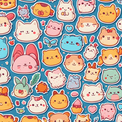 set of funny animals