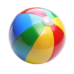 Beach Ball isolated on transparent background