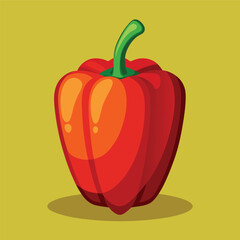 Red pepper vector