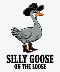 Obraz premium Silly Goose On The Loose