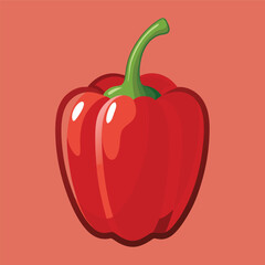 Red pepper vector