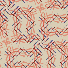 Abstract geometric background, modern seamless pattern. Vector illustration.