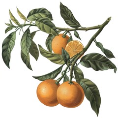 oranges on tree