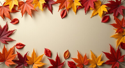 autumn leaves frame