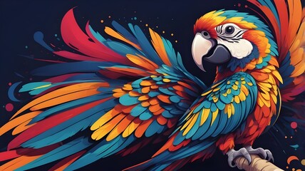 Obraz premium blue and yellow macaw