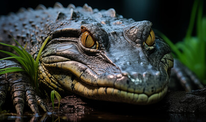Obraz premium Alligator Studio Shot