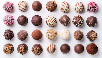 Homemade chocolate candy for Christmas.
