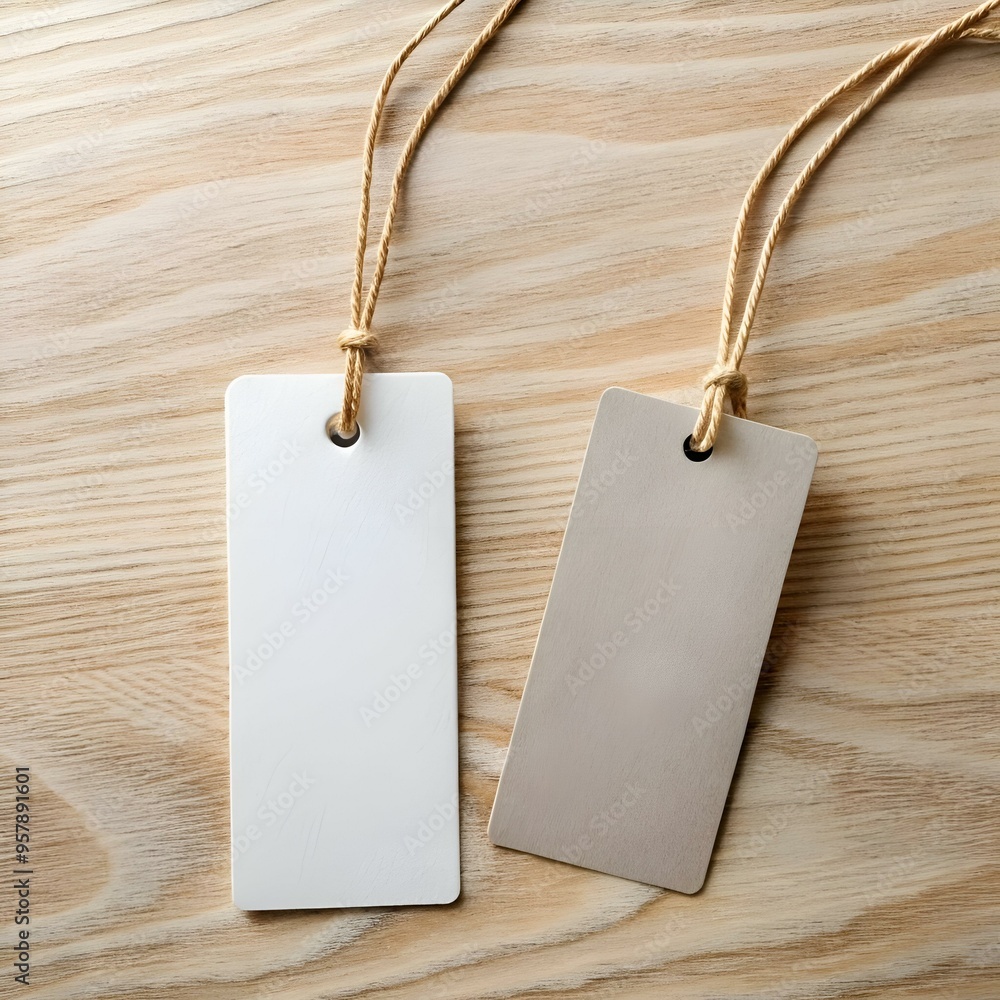 Poster two blank gift tags with twine. perfect for adding your own personalized message.
