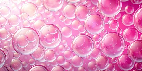 Close-up of dual-layered pink bubble backgrounds