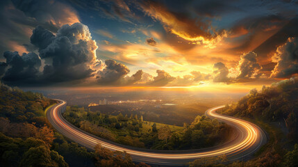 Highway to Heaven at Sunset